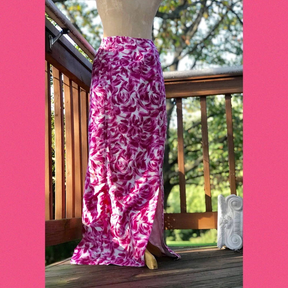 Anthropologie Silk Embellished Skirt, 28” waist